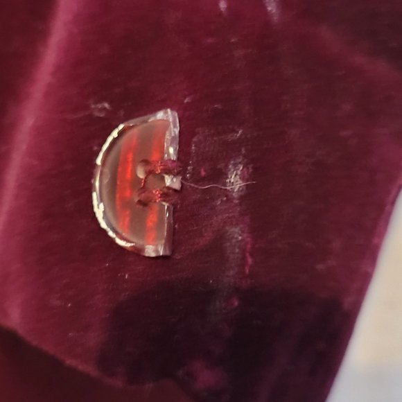 Burgundy 2 Piece Skirt Suit Combed Cotton Womens 13 Thats Me Junior Sportswear - Picture 7 of 14